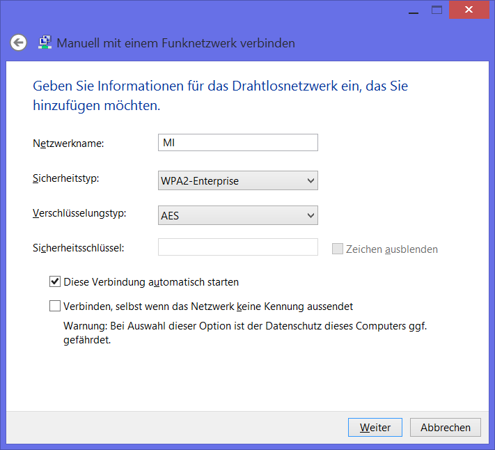 Manually connect to wireless network (1)